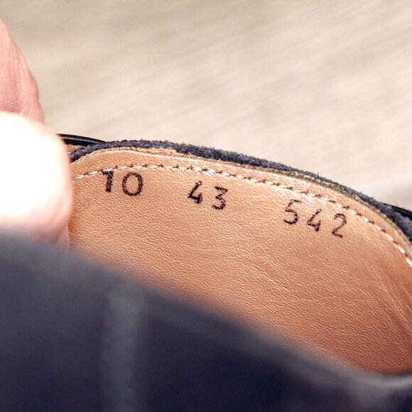 $795 Scarpe DI BIANCO Treviso Monkstrap 10 M Grey Suede SC542 * add $15 Trees main image 8